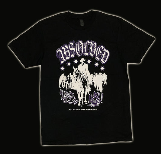 BLACK & PURP COWBOY TEE