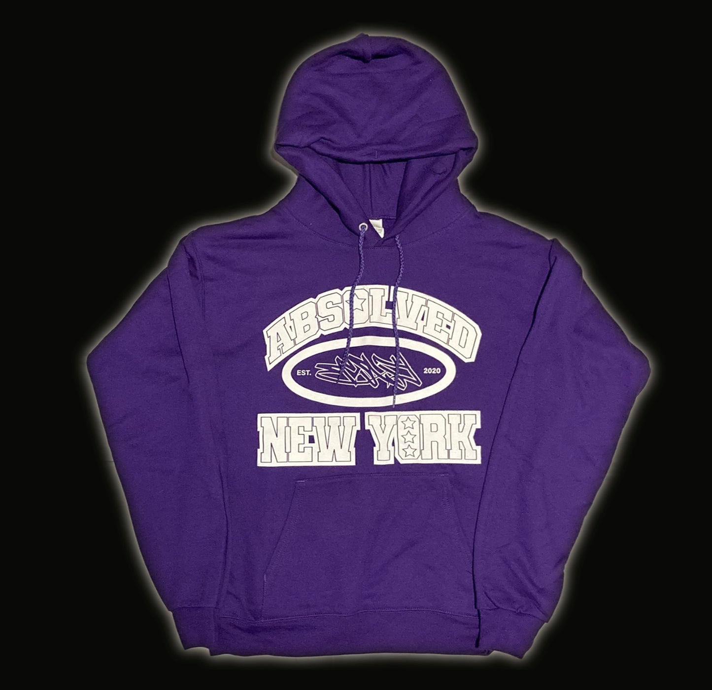 PURPLE “ABSOLVED NY” HOODIE